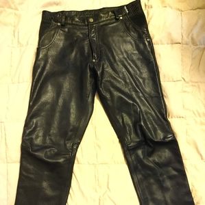 Leather riding pants